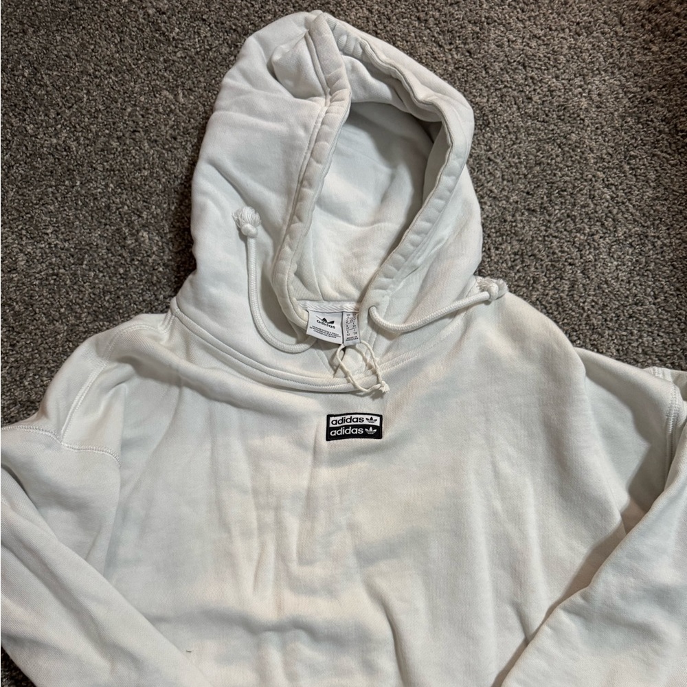 Adidas White Hoodie